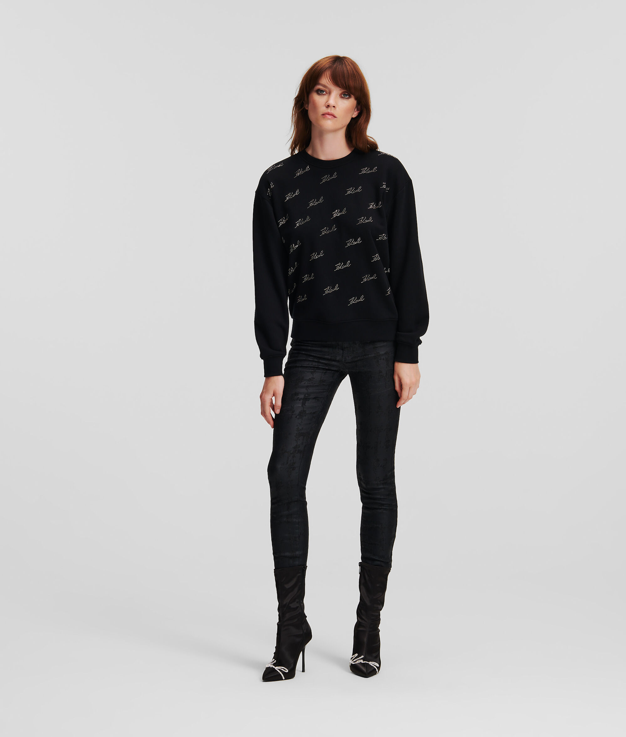 (image for) Stable RHINESTONE KARL SIGNATURE SWEATSHIRT